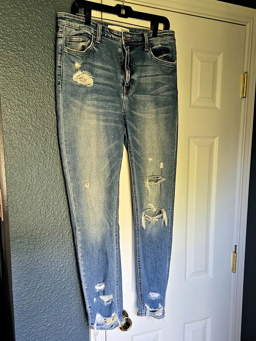 bridge by gly High Rise Skinny Distressed Jeans Excellent Condition